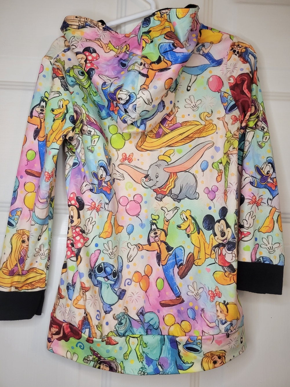 Boutique Multicolor Disney Themed Character Hoodie - Black Pocket - Picture 6 of 8
